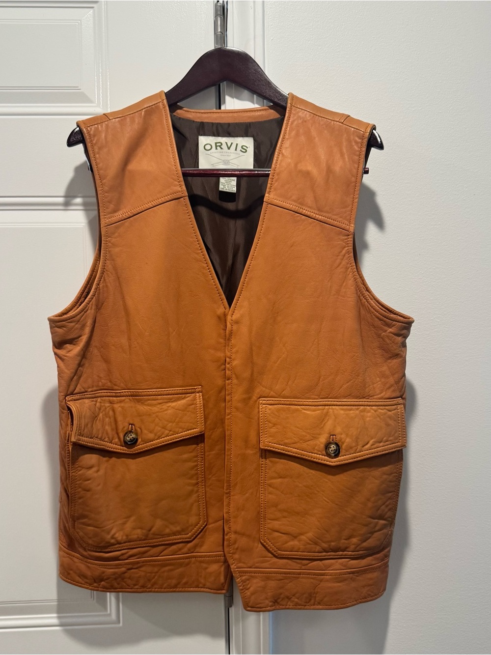 Orvis Men's Leather Vest